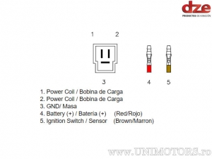 Charging Relay Kawasaki KZ 250 / KZ 440 / KZ 650 / KZ 750 / KZ 1000 / KZ 440 LTD - (DZE)