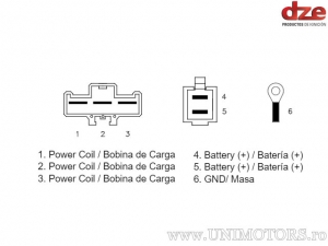 Charging relay - KTM Adventure 990 / Duke 690 / Super Duke 990 / Supermoto 690 / Supermoto 990 - DZE