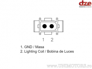 Charging relay - KTM EXC 300 ('95-'99) / EXC 380 ('98-'99) / SXC 400 / SXC 620 LC4 ('97) - DZE