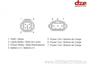 Charging Relay - KTM EXC-F 250 / EXC-F 350 / EXC 450 / EXC 500 ('12-'16) / Freeride 350 ('12-'17) / Rally 450 ('14-'17) - DZE