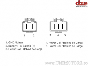 Charging Relay - Piaggio Beverly / Liberty / MP3 / Vespa GTS / GTV - DZE