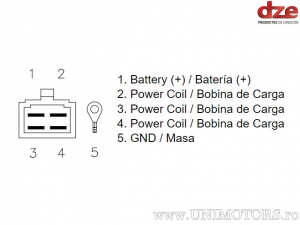 Charging relay Suzuki GS 450 / GS 1100 / GS 550 / GS 1000 / GSX 500 E / GSX 550 E / GSX 1100 - (DZE)