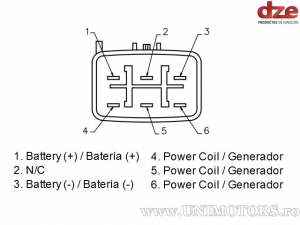 Charging Relay Suzuki LT-A / LT-F / LT-R / LT-Z / Yamaha YFM Grizzly / Raptor / Kodiak / Bruin / Wolverine / Bear - (DZE)