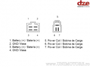 Charging Relay - Triumph Daytona 675 ('06-'14) / Street Triple 675 ('08-'09) / Triumph Street Triple 675 R ('09-'12) - DZE