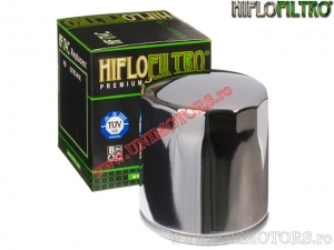 Chrom Ölfilter - Harley Davidson VRSCA 1130 / VRSCB 1130 / VRSCDX 1250 / VRSCF 1250 V-Rod / VRSCR 1130 - Hiflofiltro