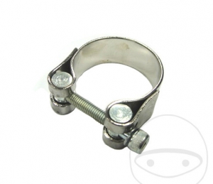 Chrome Exhaust Clamp 45mm - Harley Davidson FXD 1340 Dyna Super Glide / Suzuki VX 800 U / Yamaha TDM 850 H - JM