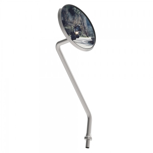 Chrome Motorcycle Mirror Dlx (Left) - Oxford