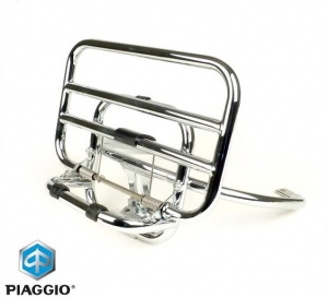 Chromed rear luggage rack - Vespa GTS / GTS Touring / GTS Super / GTV / GTV Navy 4T LC 125-250-300cc - Piaggio