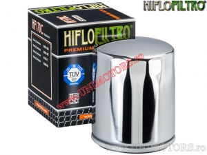 Chroom oliefilter - Harley Davidson (63796-77) - Hiflofiltro