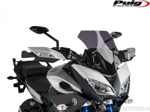 Ciemnoszary wyścigowy przedni szyba Puig - Yamaha Tracer 900 850 MT09TRA ABS ('15-'17) - Puig