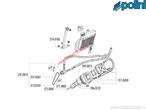 Cilinderpakkingset (diameter 40,2mm) - 2090012 - Peugeot 103 / 103 SPX 50 / 104 / 105 / GL 10 - Polini