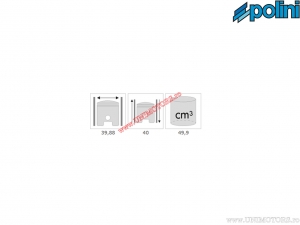 Cilinderset (diameter 39,88mm / 49,9cc) - Polini