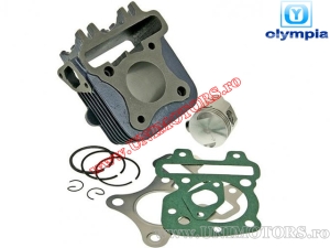 Cilinderset (motor) - Piaggio Fly / ET4 / Liberty / Vespa / Zip 50cc 4T - (Olympia)