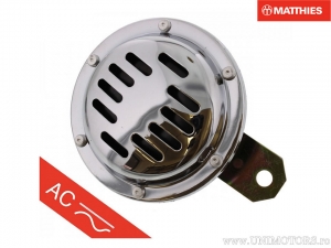 Claxon cromado 12V (corriente alterna) D: 100mm - JM