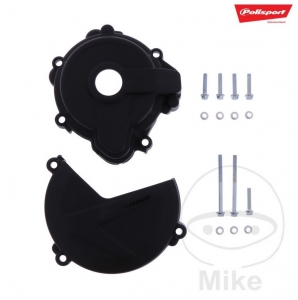 Clutch and ignition cover protection set black Polisport - Sherco SE 250 2T Enduro ('14-'17) - JM