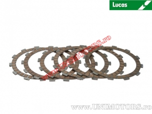 Clutch plate kit (textolite) - Beta REV 50 LC / REV 80 / REV3 80 ('04-'08) / KTM EXC 400 LC4 Competition ('93-'95) - Lucas