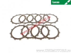 Clutch plate kit (textolite) - BMW F 650 800 GS / F 700 800 GS ABS / F 800 800 GS / F 800 800 R ABS / F 800 800 S - Lucas