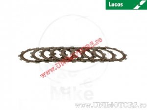 Clutch plate kit (textolite) - Gas Gas EC 125 ('01-'08) / MC 125 / SM 450 FSE ('03-'06) / Honda CR 125 R ('00-'07) - Lucas