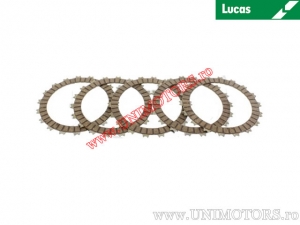 Clutch plate kit (textolite) - Honda CBR 250 R / CBR 250 RA ABS ('11-'14) - Lucas