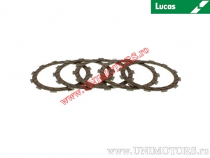 Clutch plate kit (textolite) - Kawasaki BJ 250 Estrella ('94-'99) - Lucas