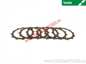 Clutch plate kit (textolite) - Kawasaki Z 400 B ('78-'80) / Z 440 ('80-'84) - Lucas