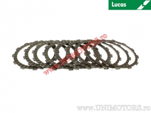 Clutch plate kit (textolite) - Suzuki DL 1000 A V-Strom ABS ('14-'16) - Lucas