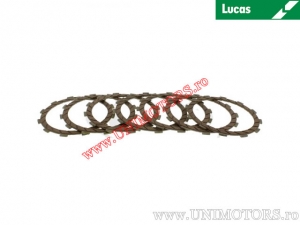 Clutch plate kit (textolite) - Triumph Bonneville 865 / Scrambler 865 / Speedmaster 865 / Thruxton 865 - Lucas