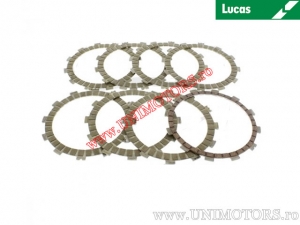 Clutch plate kit (textolite) - Yamaha FZ8 800 N ('11-'14) / FZ8 800 S Fazer ('10-'14) / YFZ 450 ('04-'14) - Lucas