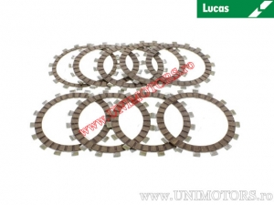 Clutch plate kit (textolite) - Yamaha FZS 600 Fazer ('98-'99) - Lucas