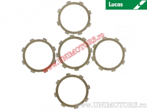 Clutch plate kit (textolite) - Yamaha TT-R 110 E ('08-'15) - Lucas