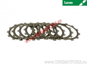 Clutch plate kit (textolite) - Yamaha WR 400 F ('98-'02) / XT 550 ('82) / YZ 400 F ('98-'99) - Lucas