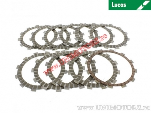 Clutch plate kit (textolite) - Yamaha XV 1900 Midnight Star ('06-'12) - Lucas