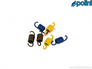 Clutch spring set (spiral thickness 1.6mm / 1.7mm / 1.8mm) - yellow / blue / black - Polini