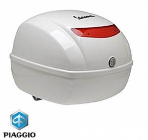 Compartiment à bagages 32 litres original - couleur: blanc - Vespa LX / Vespa LXV / Vespa S 2T-4T 50-125-150cc - Piaggio