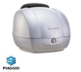 Compartiment à bagages 42 litres original - couleur: argent - Vespa GTS / GTV 4T LC 125-250-300cc - Piaggio