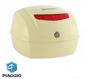 Compartiment de bagages d'origine de 32 litres - couleur: beige - Vespa LX 50-125-150cc - Piaggio