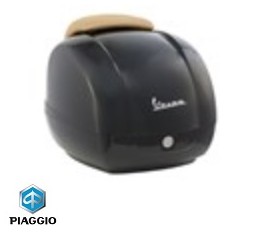 Compartimento de equipaje original de 42 litros - color: negro - Vespa GTS / GTV 4T LC 125-250-300cc - Piaggio