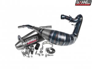 Complete Exhaust System Giannelli Enduro 2T - Beta RR 50 Enduro / RR 50 Motard ('17-'20) - Carbon End Cap