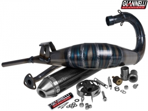 Complete exhaust system Giannelli Enduro 2T - Yamaha DT 50 R ('97-'03) / MBK X-Limit 50 Enduro (-'02) - carbon end