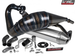 Complete Exhaust System Giannelli Enduro 2T - Yamaha DT 50 R Enduro / DT 50 X SM / Malaguti XTM / XSM 50 2T - Aluminum Muffler