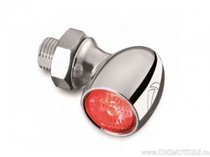 Complete LED Stop Universal Chrome Atto RB with vertical mounting - Kellermann