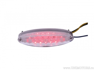 Complete LED universele Mini ovale stop set met transparant glas 105x30mm - Shin Yo