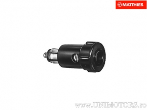 Conector universal de 2 pinos 18A 24V ISO 4165 preto - JM