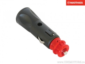 Conector universal de 2 polos 8A ISO 4165 negro-rojo - JM