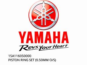 CONJUNTO DE ANÉIS DE PISTÃO (0,50MM O/S) - 15A116050000 - Yamaha