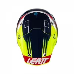 Conjunto de capacete / óculos Moto 7.5 V22 limão: Tamanho - XL