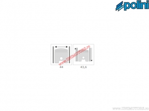 Conjunto de cilindro (diámetro 44mm / 66,29cc) - Polini