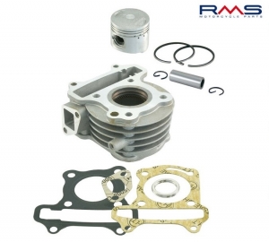 Conjunto de cilindro do motor D47mm - Scooter GY6-80 4T / Baotian / First Bike / Kymco / Rex / Peugeot Vclic / Rieju / Sachs 4T 