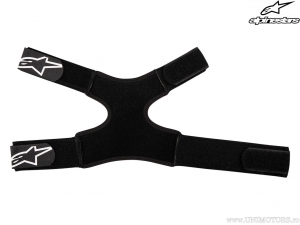 Conjunto de correias duplas enduro / cross - Para suporte de joelho Fluid Serve 1 par (preto) - Alpinestars