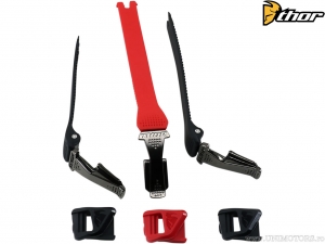 Conjunto de correias para botas enduro / cross Radial (vermelho / preto) - Thor